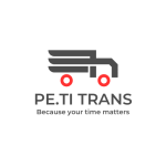 Blue Minimalist Logistic Logo